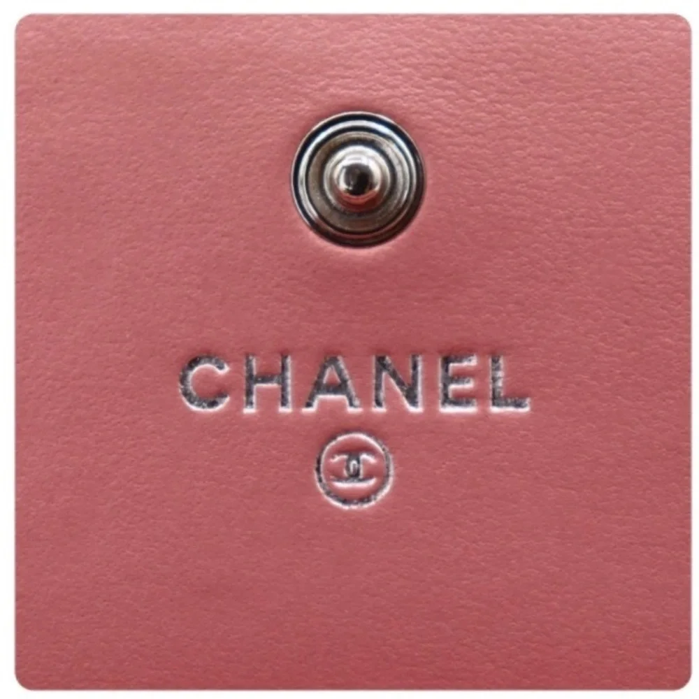 Chanel Pink Floral Embossed Wallet - Picture 7 of 9